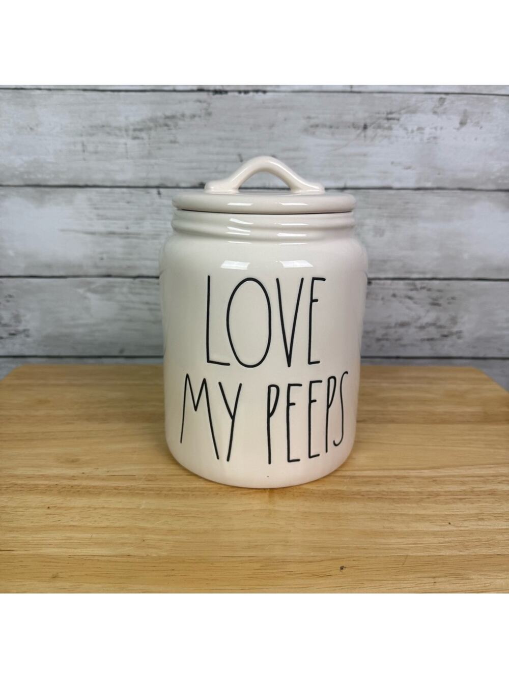 Rae Dunn Love My Peeps Canister Jar